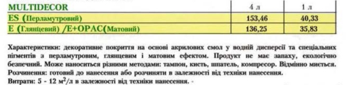 Цена Oikos Multidecor